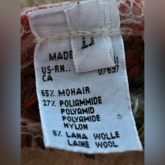🔆Oversized United Colors Of Benetton Vintage Mohair Blend Sweater Size L - Picture 10 of 10
